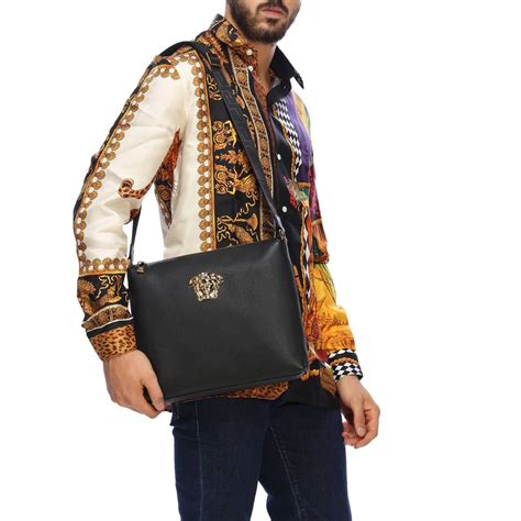 versace shoulder bag mens replica|versace tote bag men.